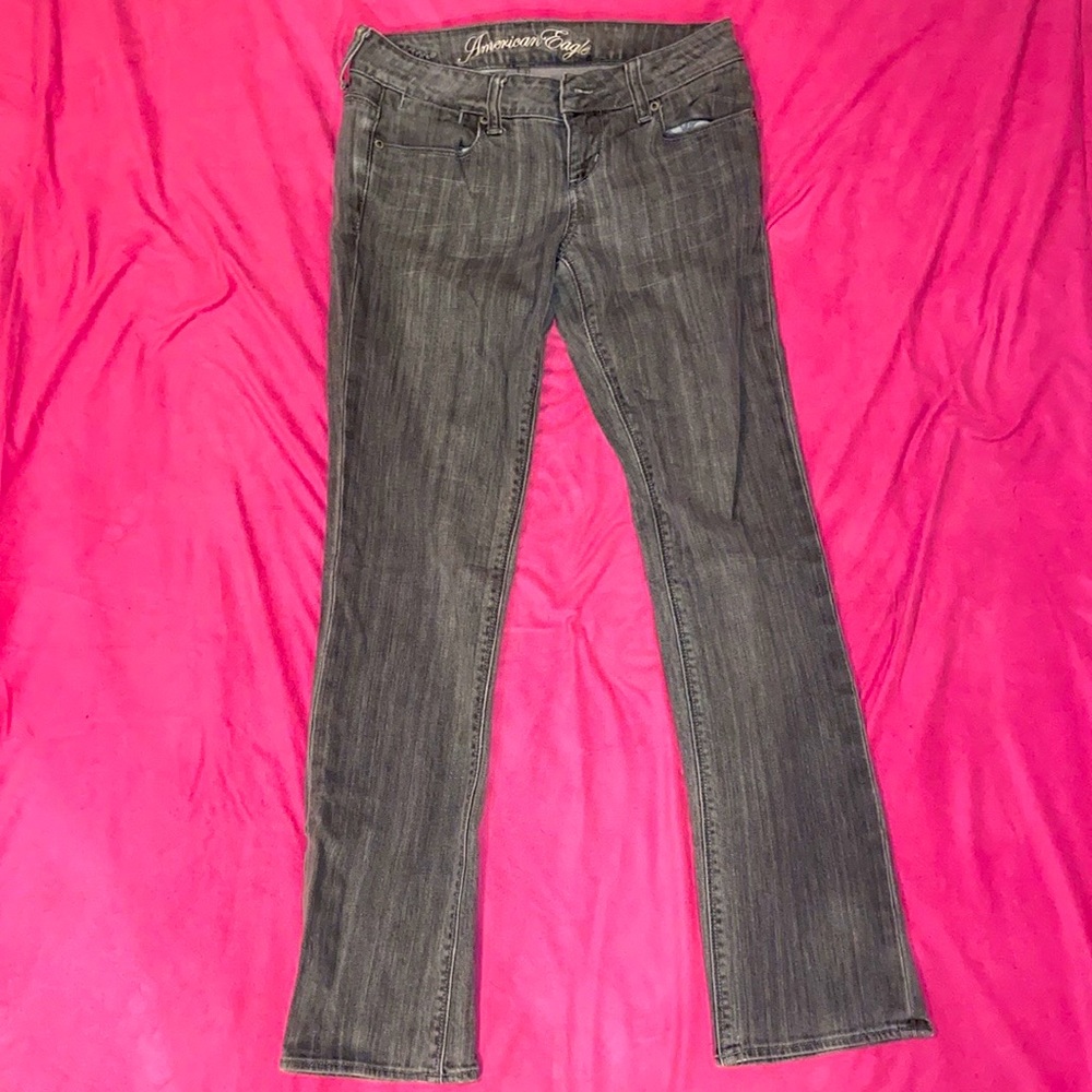 American Eagle Vintage (2007) 77Straight Gray Jeans